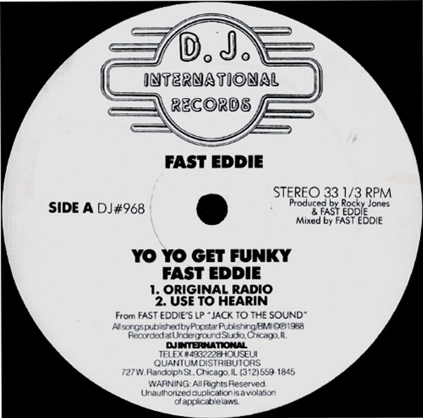 画像1: $ Fast Eddie / Yo Yo Get Funky (DJ#968) YYY342-4224-9-9 後程済