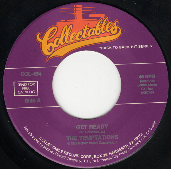 画像1: $$ The Temptations – Get Ready / Ain't Too Proud To Beg (COL-454) 7inch YYS198-2-2