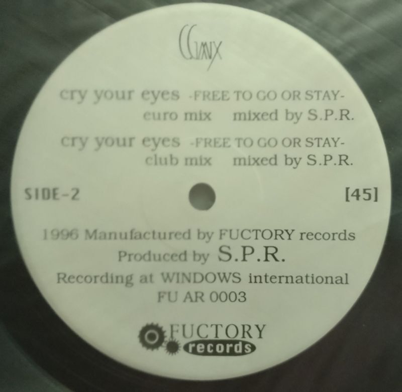 画像2: $ C.G Mix / Cry Your Eyes (FUAR 0003) 限定盤 (FU AR0003) YYY350-4392-10-10+ 後程済