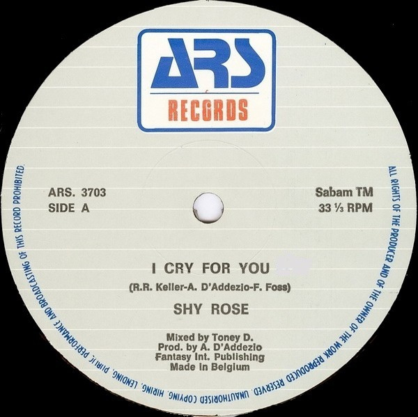 画像1: $ Shy Rose / I Cry For You (ARS 3703) 穴ジャケ Y15-4F-PWL ★