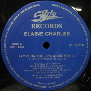 画像1: ELAINE CHARLES / LAY IT ON THE LINE (EUROMIX) 穴 (SIZ-1508) Y?