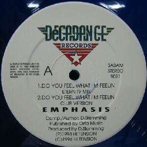 画像1: $ EMPHASIS / DO YOU FEEL WHAT I'M FEELIN 青盤 (DEC 9021) Y19 後程済