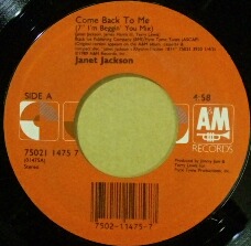 画像1: Janet Jackson / Come Back To Me (7inch) YYS10-5-5