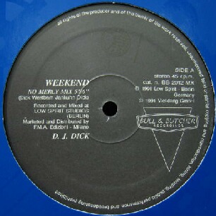 画像1: $ DJ DICK / WEEKEND (BB 2012 MX)  YYY343-4251-1-1 完売　後程済