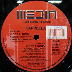 画像1: CAPPELLA / U GOT 2 KNOW (MR 598)  原修正