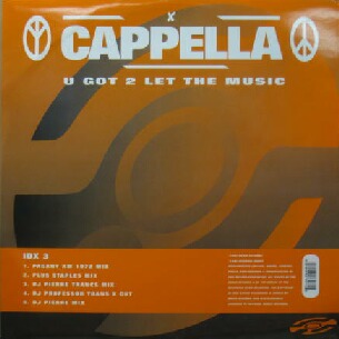 画像1: $ CAPPELLA / U GOT 2 LET THE MUSIC (IDX3) UK (857 307-1) 原修正 Y20+