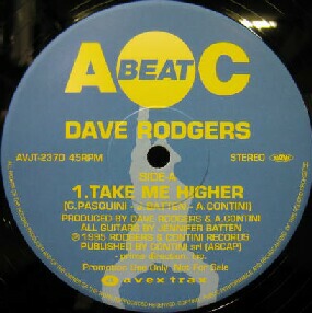 画像1: $ DAVE RODGERS / TAKE ME HIGHER * MADE IN JAPAN (AVJT 2370) YYY199-2989-10-28 後程済